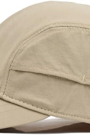 Unmarked Sports Quick-Dry Sun Visor Hat, Lightweight Short Brim Breathable Baseball Cap for Outdoor Running Golf