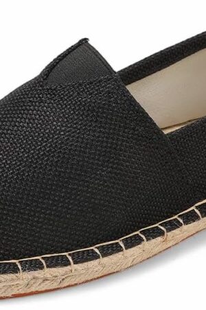 Closed Toe Canvas Slip on Flat Espadrilles Loafers for Men and Women