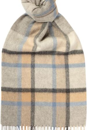 100% Cashmere Scarf 70.8X11.8IN  Camel  - Made In Scotland