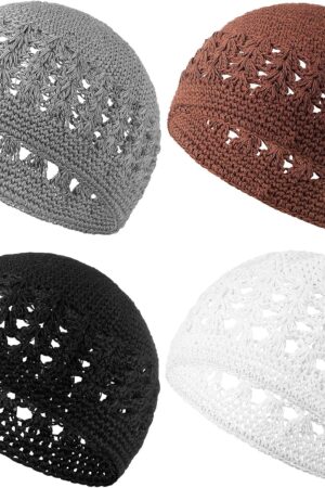 Hat for Men Knit Cap Crochet Beanie Skull Beanie Hat for Men Women